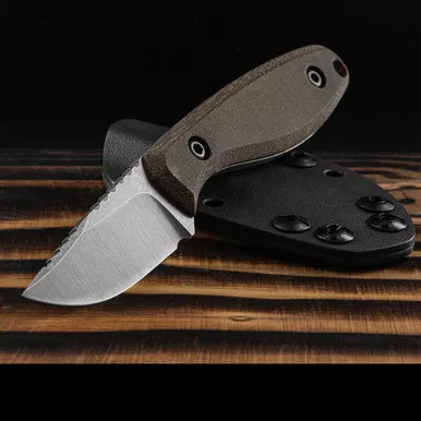 JWK Small Meridian Field Knife - Brown