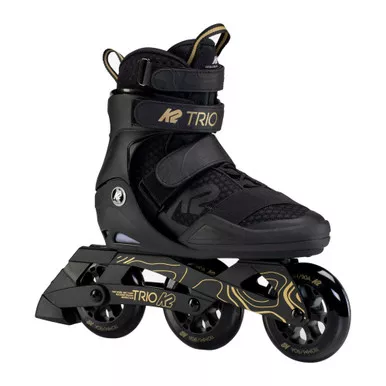 K2 SKATE Trio 110 Black and Gold Inline Skates (I210201201)
