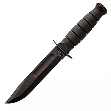 Ka-Bar 1256 Short Fixed Blade Knife Clip Point 5.25" Plain