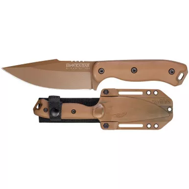 KA-BAR BK18 Becker Harpoon Fixed Knife 9.34" Harpoon 1095 Cro-Van Blade, Brown Celcon Handle