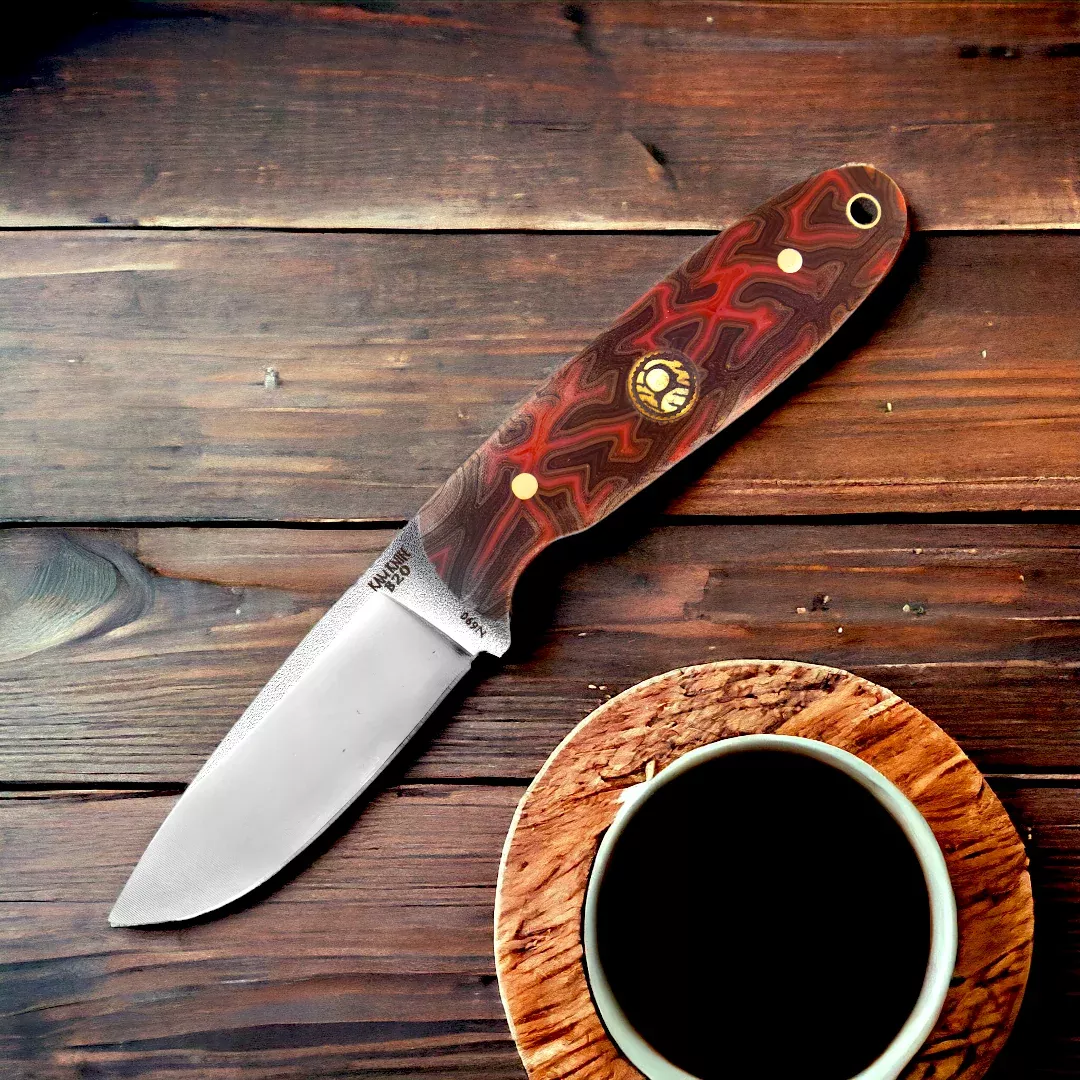 Kam Knife – B20 – N690 Steel – Orange G Micarta Handle – Fixed Blade