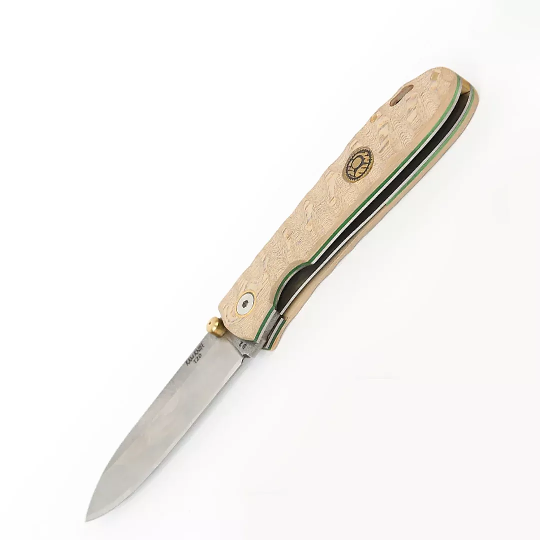 Kam Knife – T20 – D2Steel – Oak Handle – Pocket Knife