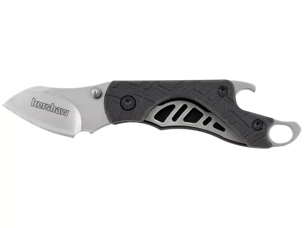 Kershaw 1.40" Folding Drop Point 3Cr13MoV Blade Black Nylon Handle