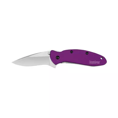Kershaw 1620PUR Scallion, Purple Folding Knife Assisted SpeedSafe Drop Point 2.40" 420HC Plain Edge Blade, Purple Handle