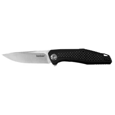Kershaw 4037 Atmos Folding Knife Drop Point 3.00" Satin 8Cr13MoV Plain Edge Blade, Carbon Fiber/G-10 Handle