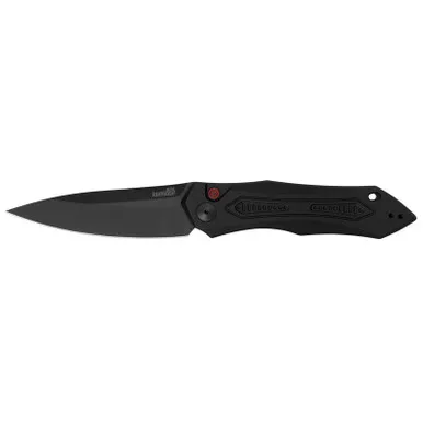 Kershaw 7800BLK Launch 6 Automatic Folding Knife Drop Point 3.75" Cerakote CPM 154 Plain Edge Blade, Black Handle