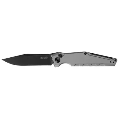 Kershaw 7900GRYBLK Launch 7 Automatic Folding Knife Drop Point 3.75" Cerakote CPM 154 Plain Edge Blade, Gray Handle