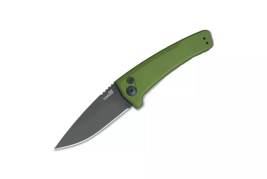 Kershaw Launch 3 Black Blade Olive Green Handle Auto Folding Knife