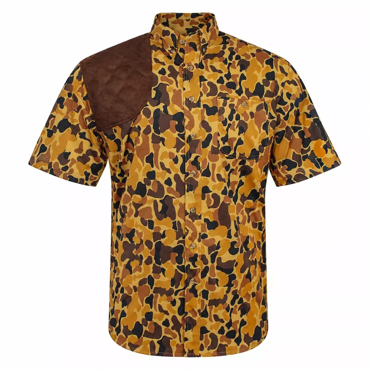 Kevin's Brown Camo Performance Right Hand Short Sleeve Shooting Shirt