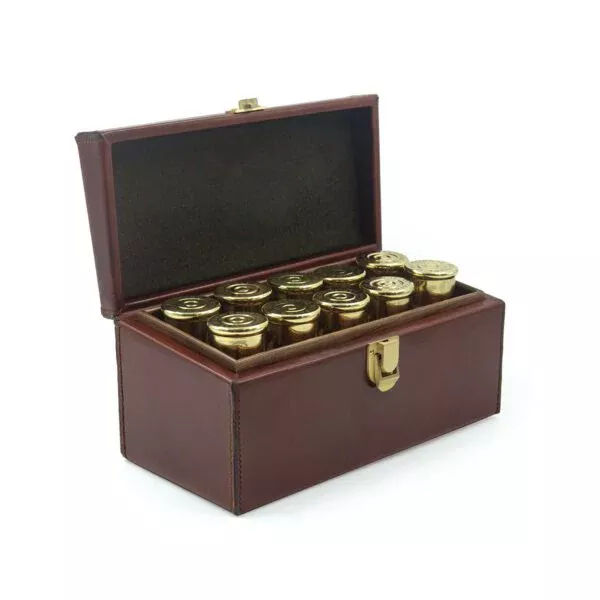 Kevin's Cartridge Shot Glass Leather Case