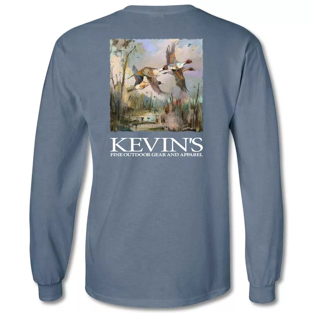 Kevin's Dirk Walker Pintails in Flight Long Sleeve T-Shirt