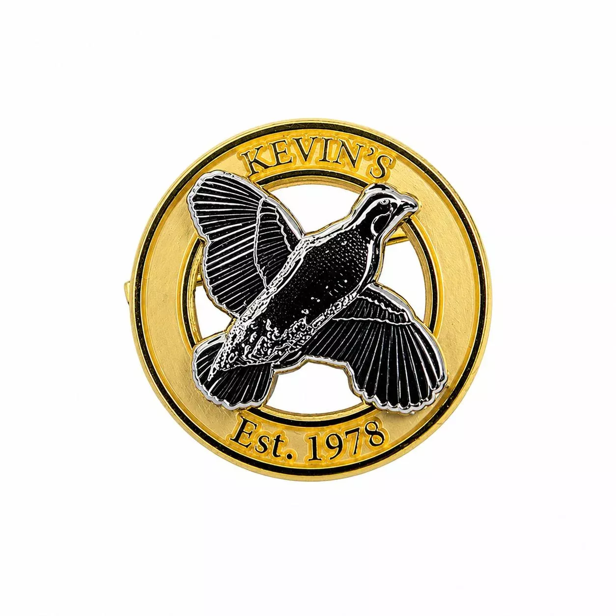 Kevin's Flying Quail Ring Hat Pin