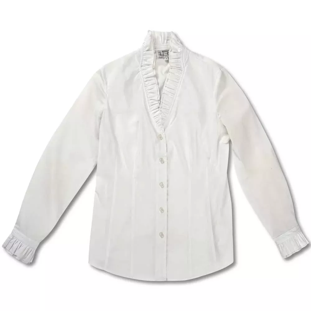 Kevin's Huntress Long Sleeve Ruffle Blouse