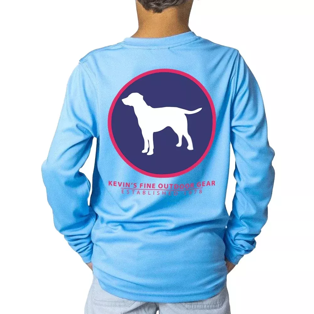 Kevin's Kid's Circle Lab Long Sleeve Performance T-Shirt