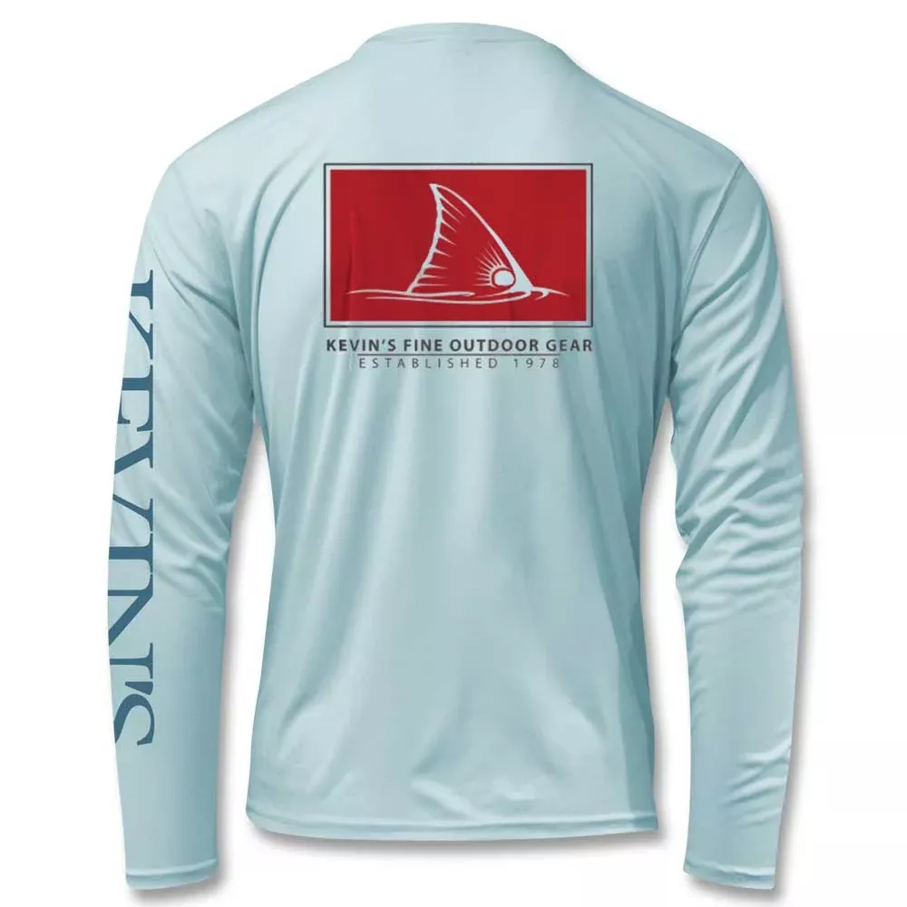 Kevin's Long Sleeve Performance Red Fish T-Shirt