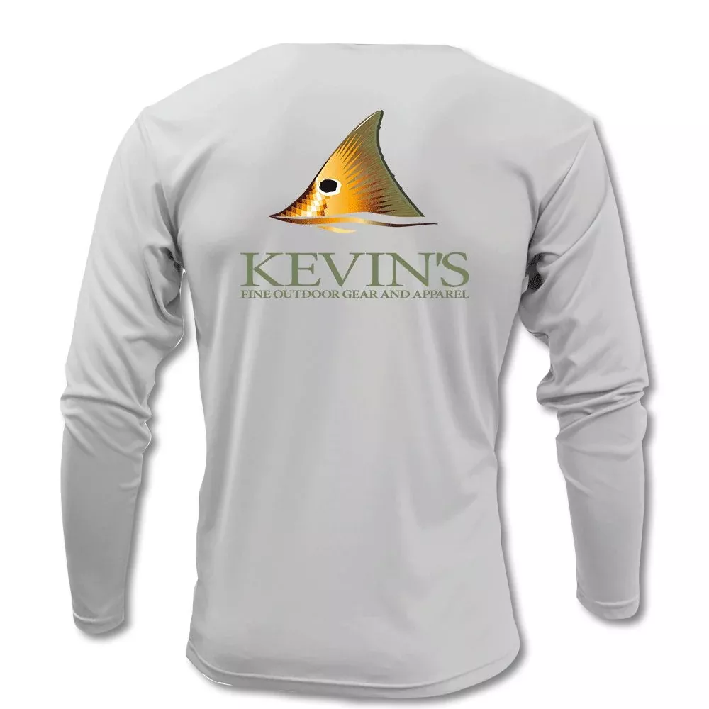 Kevin's Long Sleeve Red Fish Tail Performance T-Shirt