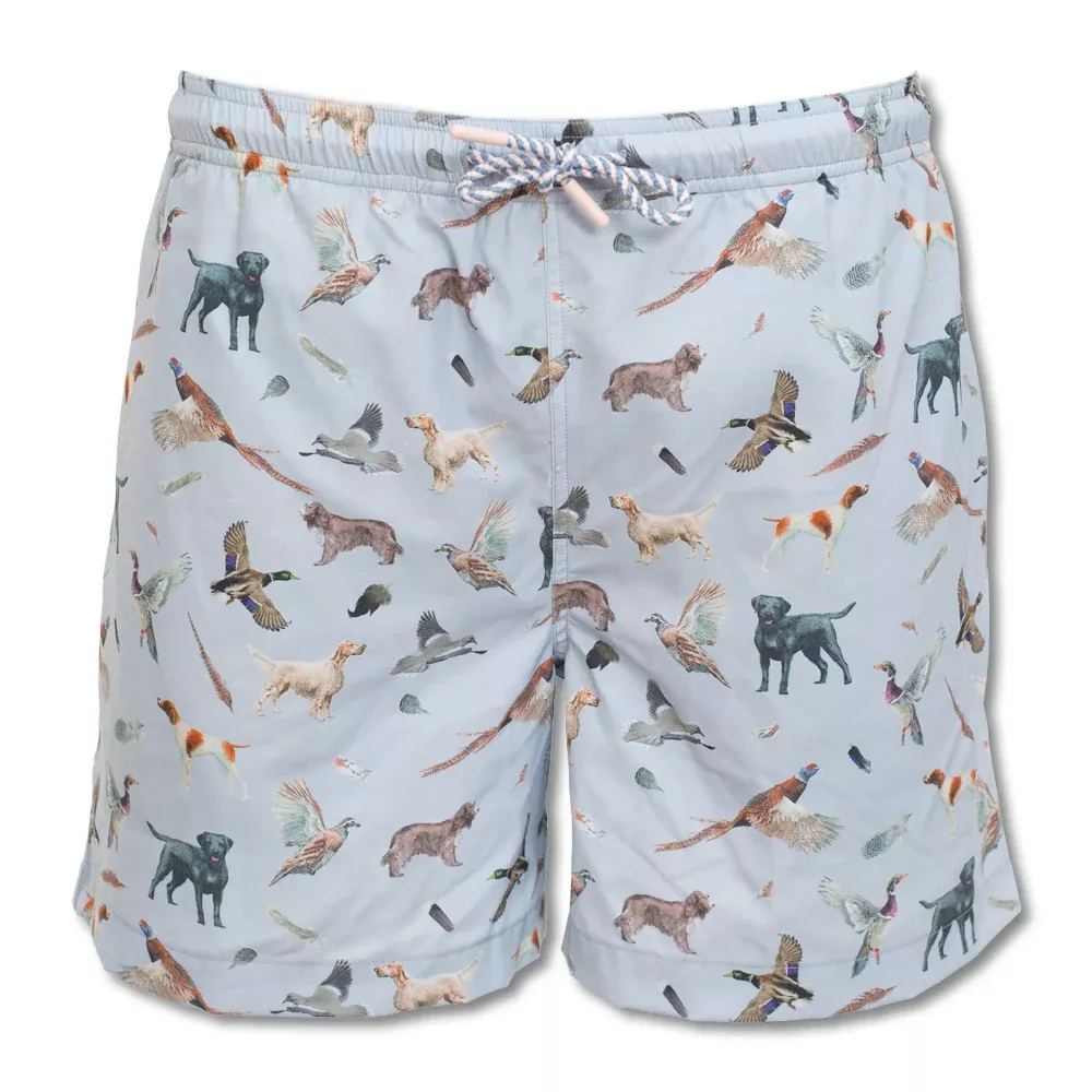 Kevin's Men's Dogs & Birds Swim Trunks