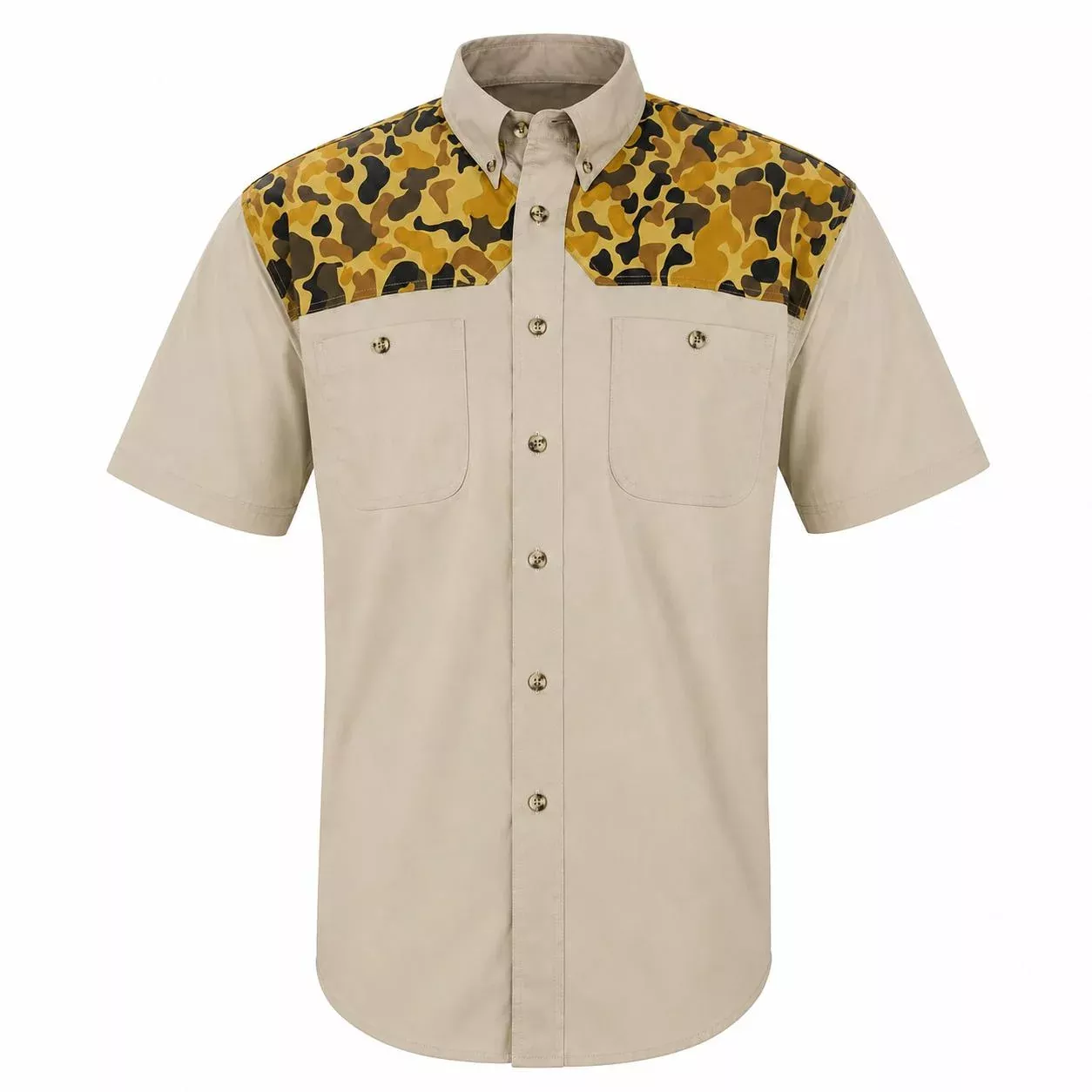 Kevin's Trim Fit Dual Patch Short Sleeve Shooting Shirt