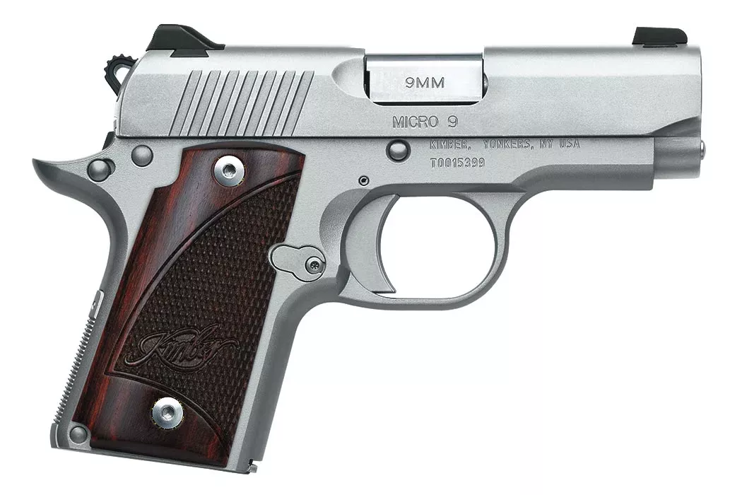 Kimber Micro 9 Stainless 9mm Luger with Rosewood Grips