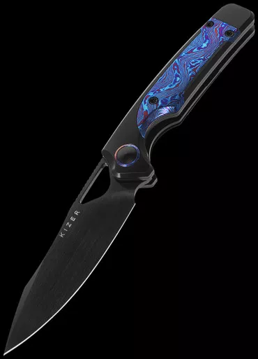 Kizer Ara Cruwear Timascus Folding Knife