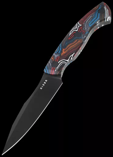 Kizer Hissbite G10 Black Fixed Blade