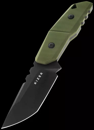 Kizer Quartz G10 Blackwashed Fixed Blade