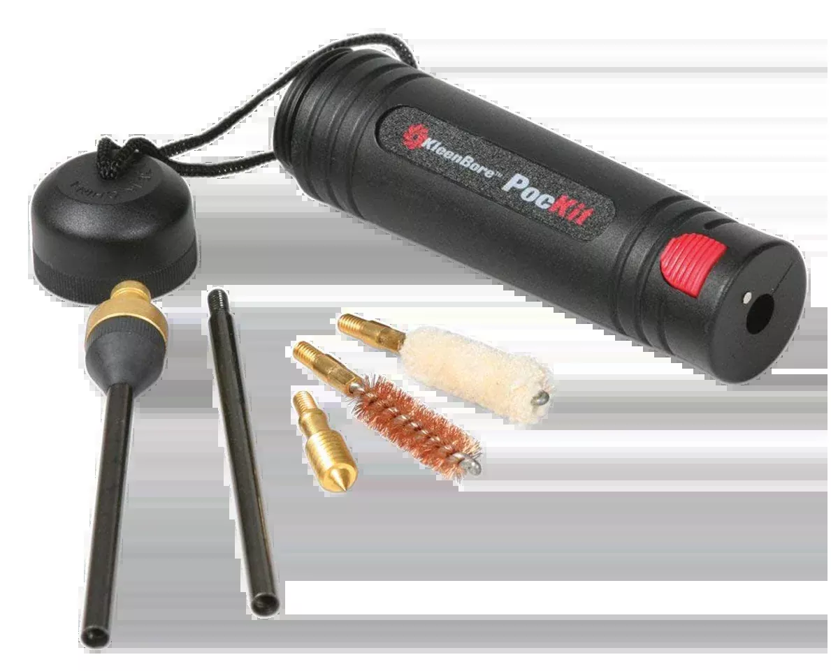 Kleen-Bore PocKit Handgun Cleaning Kit for .40/.41/10mm, Storage Handle & 2-Section Rod POC224