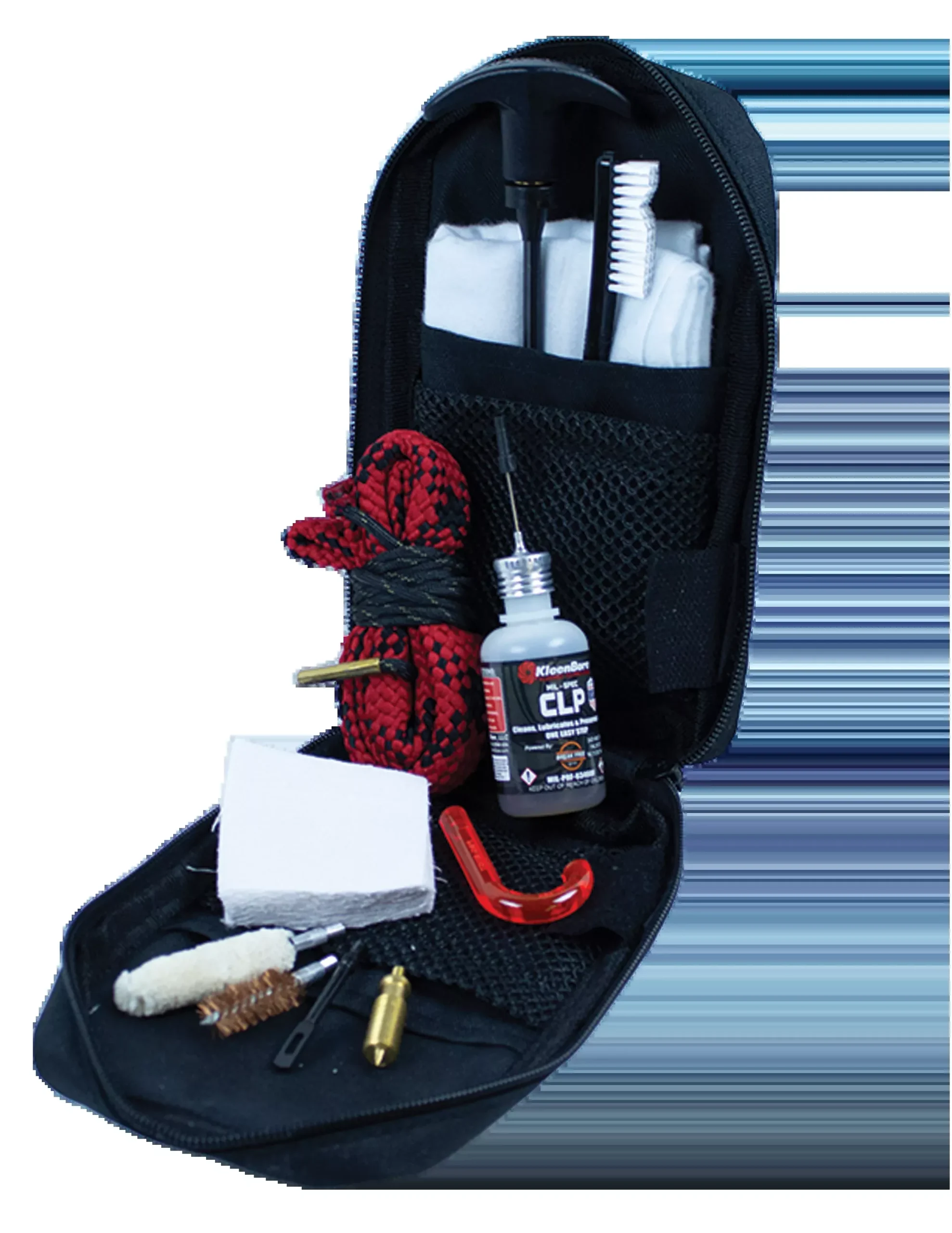Kleen-Bore Tactical LE Handgun Cleaning Kit for .38/.357/9mm with Case and CLP – PS50