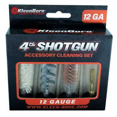 KleenBore 12GA-SET 4-Piece Shotgun Accessory Cleaning Set for 12 Gauge