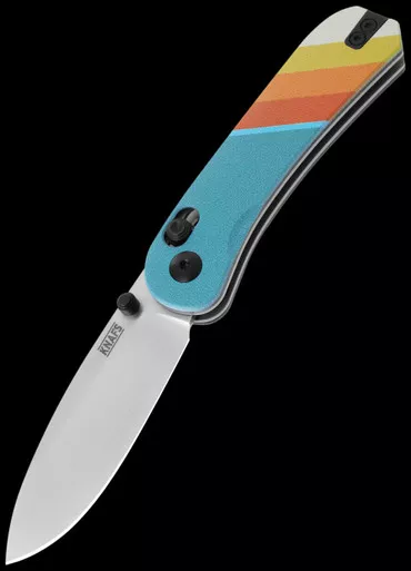 Knafs Lander 3 Good Vibes G10 Stonewashed Folding Knife