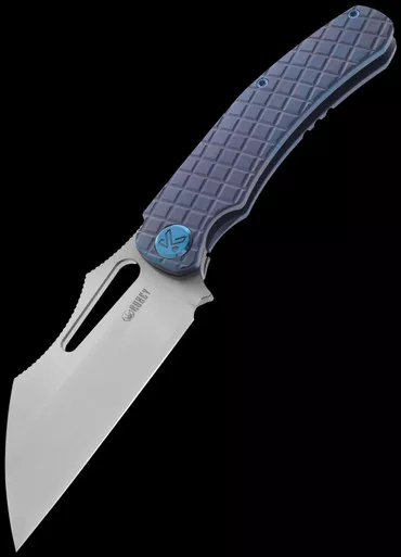 Kubey Sylow Blue Titanium Folding Knife