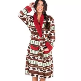 Lazy One Bear Fair Isle Bathrobe