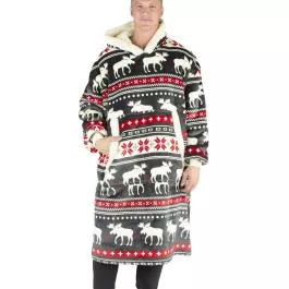 Lazy One Cabin Fair Isle Blanket Hoodie