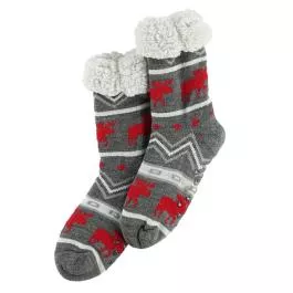 Lazy One Cabin Moose Plush Sock