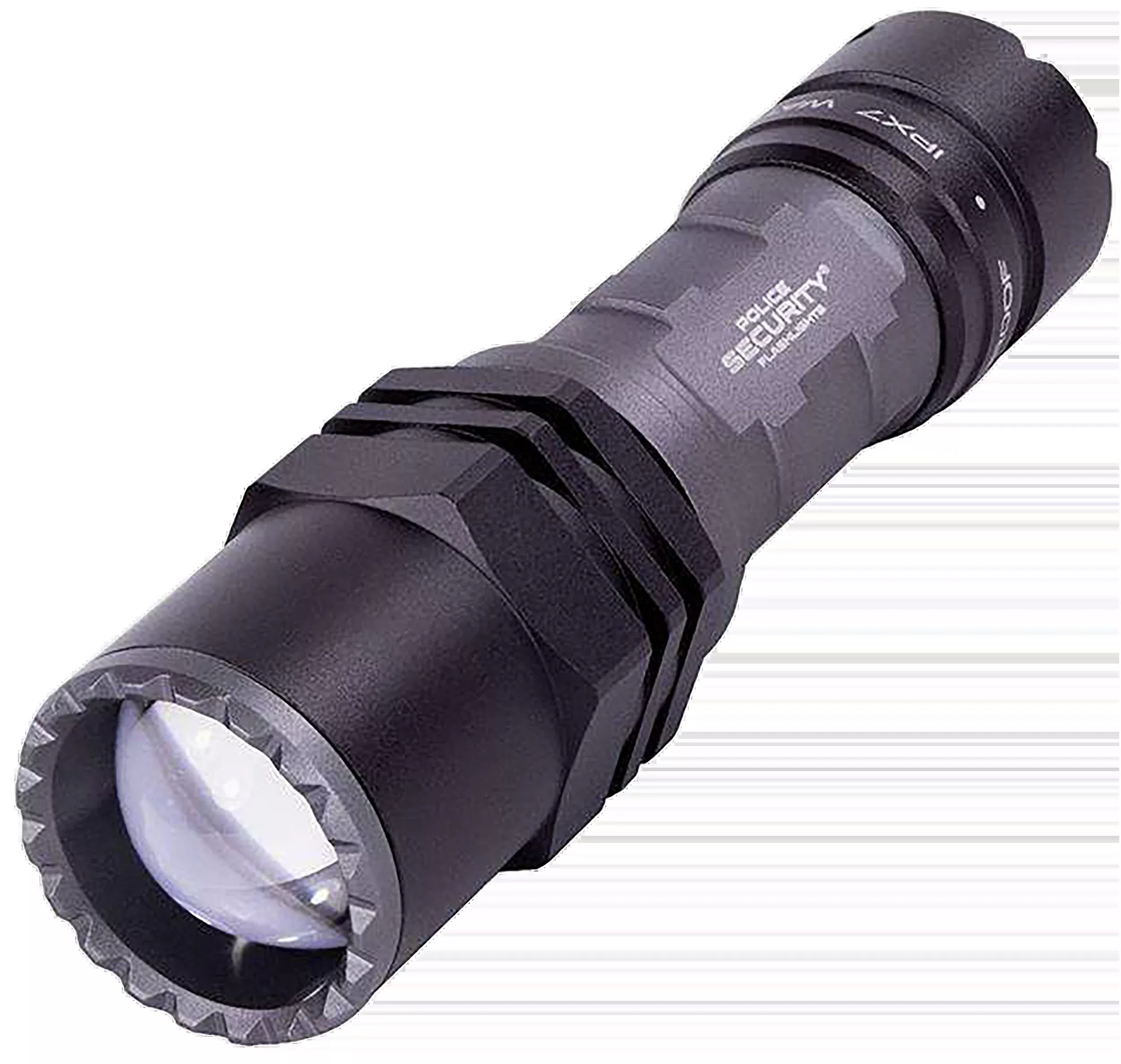 Lb Marketing Long-Throw LED Flashlight with Twist Focus, 400 Lumens, Black — 97818