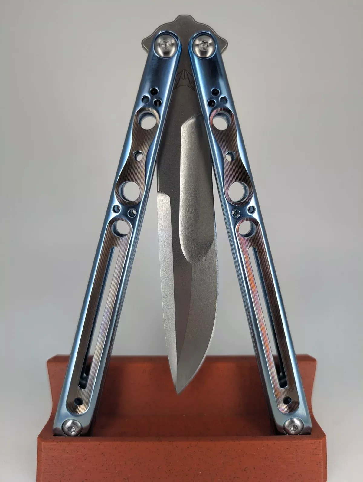 LDY x Will Hirsch Anser Titanium Live Blade Balisong