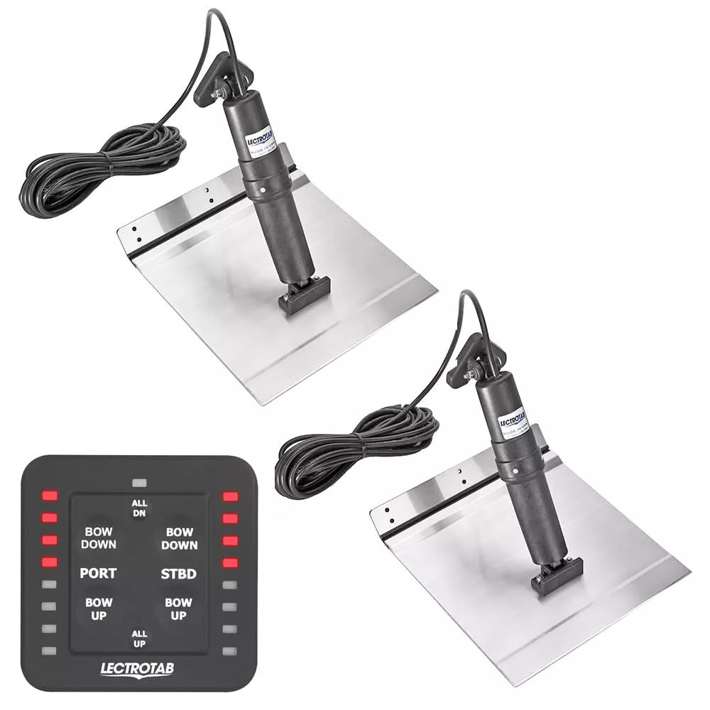 Lectrotab XKA Aluminum Alloy Trim Tab Kit w/One-Touch Control – 12 x 12 [XKASL12X12A]