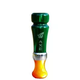 Legendary Gear Axe - Cut Down Duck Call - Acrylic - Green Pearl/Orange Pearl