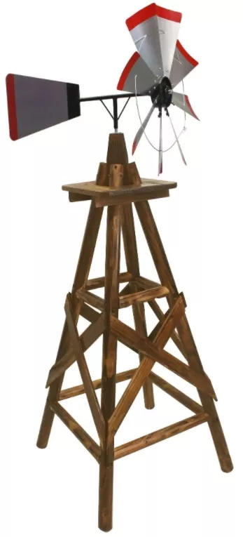 Leigh Country 6.5 Ft. Char-Log Windmill #TX 93457
