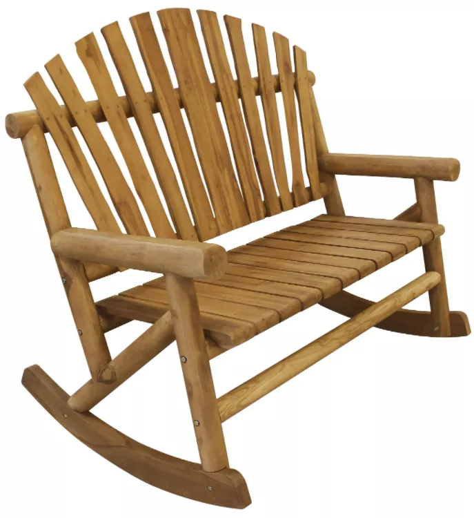 Leigh Country Teak-Log Bench Rocker #TX85010