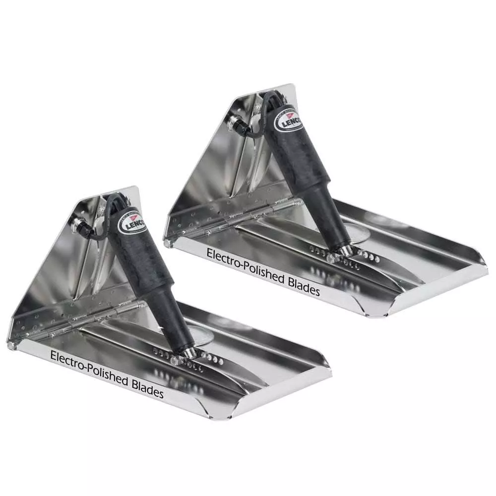 Lenco 17" x 12" Extreme Duty Performance Trim Tab Kit w/o Switch Kit 12V - 15045-101 - 15045-101
