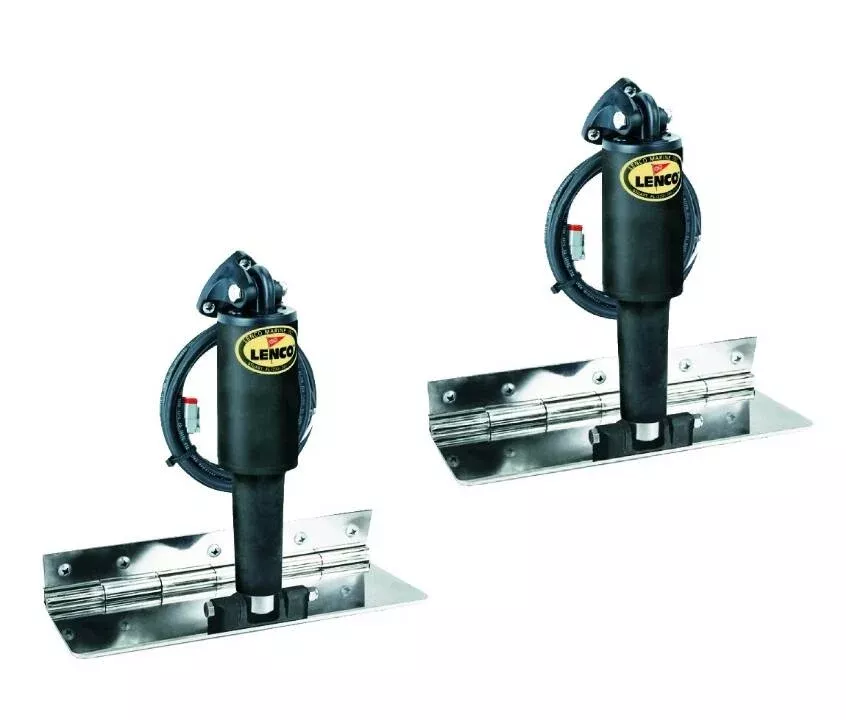 Lenco 4" x 12" Electro-Polish Limited Space Trim Tab Kit• 15088-101
