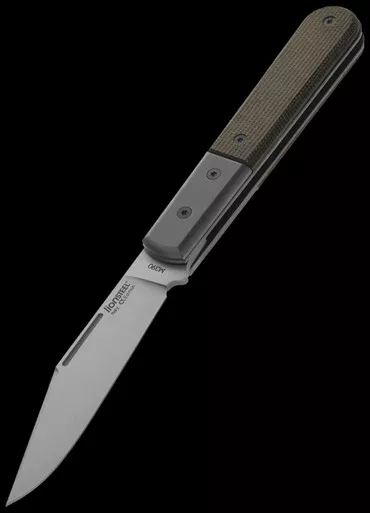LionSteel Barlow Shuffler Clip Point Micarta Folding Knife