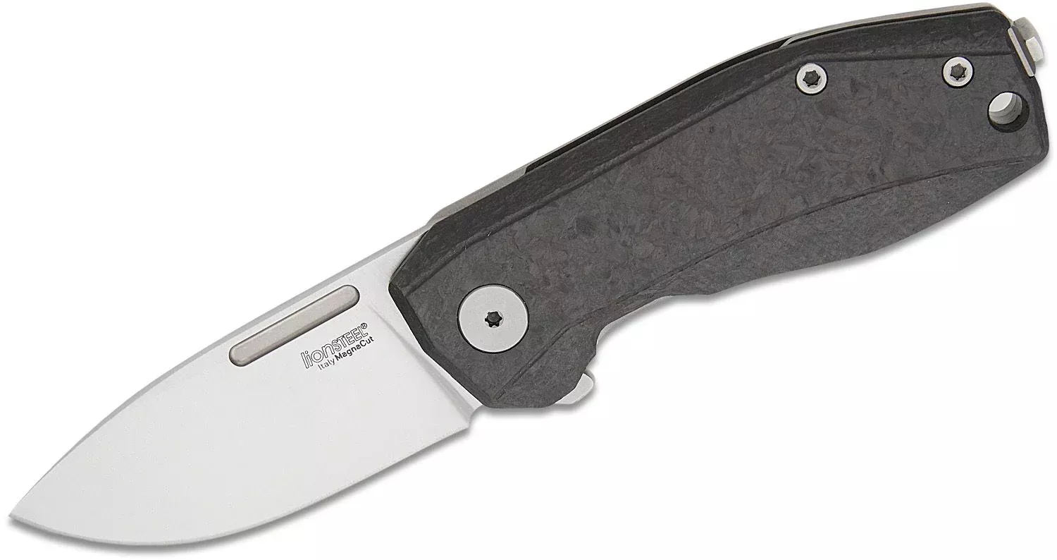 Lionsteel Nano Carbon Fiber Frame Lock Folding Knife