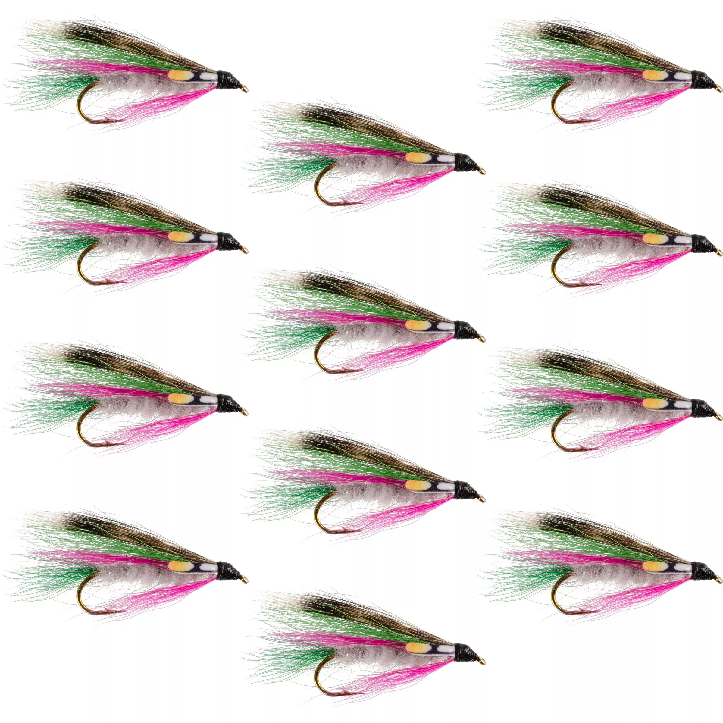 Little Rainbow Trout Classic Streamer Flies – Set of 12 – Hook Size 4