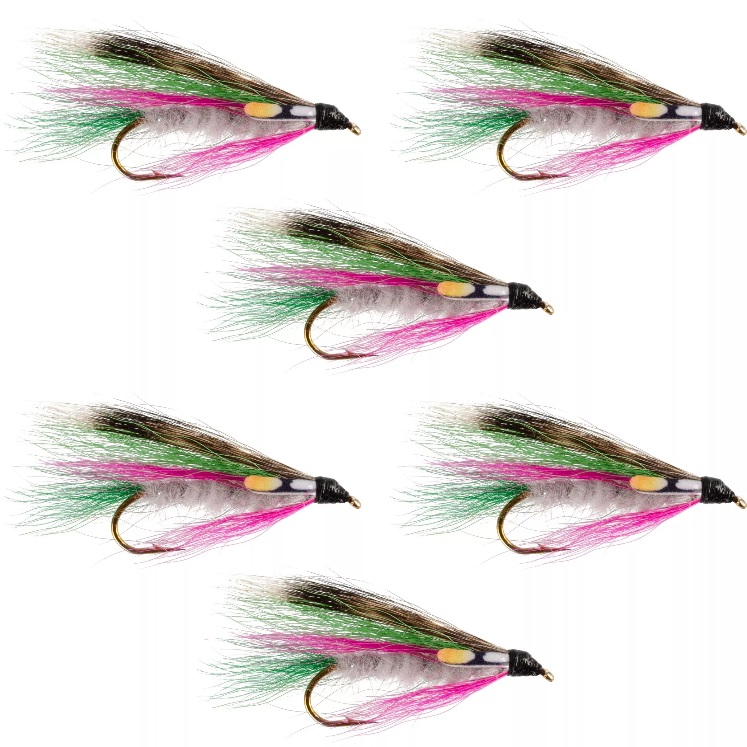 Little Rainbow Trout Classic Streamer Flies – Set of 6 – Hook Size 4
