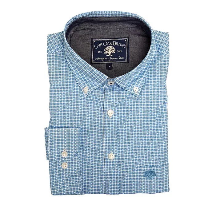 Live Oak Men’s Kenner Poplin Sport Shirt