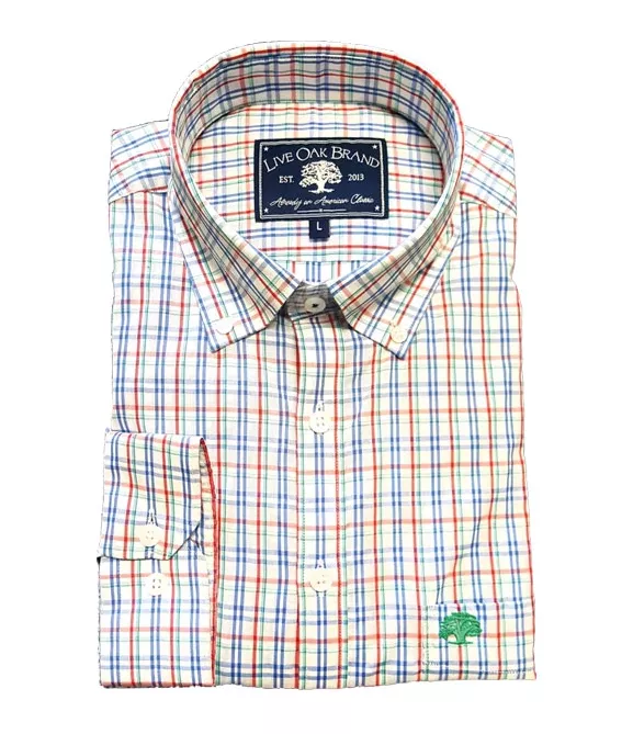 Live Oak Men’s Lexington Plaid Sport Shirt