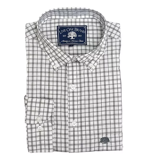 Live Oak Men’s Melange Check Sport Shirt