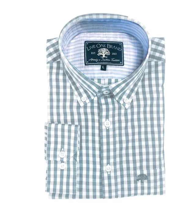 Live Oak Men’s Melange Gingham Sport Shirt